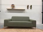 Nieuw Gelderland 6511 Bank 2,5 zits Eucalyptus groen Stof, Huis en Inrichting, 75 tot 100 cm, Ophalen of Verzenden, Rechte bank
