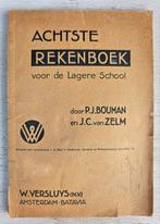Achtste Rekenboek Lagere School - P.J. Bouman J.C. van Zelm, Boeken, Schoolboeken, Gelezen, Wiskunde A, Ophalen of Verzenden, P.J. Bouman & J.C. van Zelm