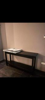 Zwarte sidetable in topstaat, Huis en Inrichting, Tafels | Sidetables, Minder dan 50 cm, Ophalen of Verzenden, Zo goed als nieuw