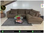 GRATIS LEVERING Hoekbank Bruin 310x230 GEREINIGD, Hoekbank, 300 cm of meer, Ophalen of Verzenden, Zo goed als nieuw