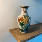 Vintage Chinese Cloisonné Vaas Bloemmotieven, Antiek en Kunst, Ophalen of Verzenden