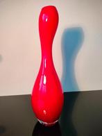 Vaas Rood Glas Kegel 30 cm, Ophalen of Verzenden