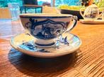 Delfts blauw thee kopje met schotel, Antiek en Kunst, Ophalen of Verzenden