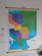 Staatkundige kaart van Oost- en Zuidoost- Europa. Tweezijdig, Antiek en Kunst, Antiek | Schoolplaten, Ophalen, Aardrijkskunde