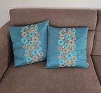 Sierkussens 40x40, Huis en Inrichting, Ophalen of Verzenden, Zo goed als nieuw, Blauw, Vierkant