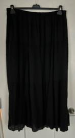 Zwarte lange rok, maat 48/50, Zwart, Maat 46/48 (XL) of groter, Ophalen of Verzenden, Gedragen