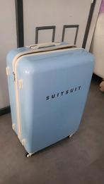 suitsuit spinner koffer fabulous fifties baby blauw 76cm, Ophalen of Verzenden, Gebruikt, Hard kunststof