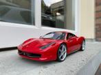 1:18 Ferrari 458 Italia rood 2010 Hotwheels Elite / JJTOP, Hobby en Vrije tijd, Modelauto's | 1:18, Ophalen of Verzenden, Zo goed als nieuw