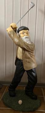 tuinbeeld golf opa, Tuin en Terras, Ophalen of Verzenden, Gebruikt, Overige materialen, Mensenbeeld