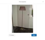 Kenwell trading Staande lamp vloerlamp bruine trapezium kap, Ophalen, Gebruikt, Metaal, 100 tot 150 cm