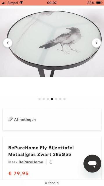 Be pure home bijzettafel zgan beschikbaar voor biedingen