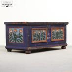 Prachtige antieke beschilderde bruidskist kist uit 1872, Huis en Inrichting, Woonaccessoires | Kisten, Grenenhout, Gebruikt, 125 cm of meer