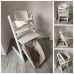 Stokke Tripp Trapp wit met babyset en newbornset, Ophalen of Verzenden, Zo goed als nieuw, Stokke Tripp Trapp, Stoelverkleiner
