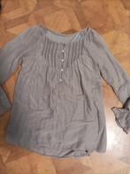 Made in Italy zijden blouse maat M/38, Maat 38/40 (M), Bruin, Ophalen of Verzenden, Made In Italy
