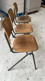 Stoelen, koppelbaar, Ophalen, Gebruikt, Metaal, Jaren 70