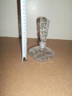 Puntgave kristallen parfumfles,stolpfles,loodkristal,vintage, Ophalen of Verzenden