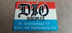 Dio disciples sticker fanclub Nederland hardrock geen lp, Verzamelen, Muziek, Artiesten en Beroemdheden, Foto of Kaart, Ophalen of Verzenden
