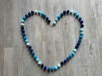 Pompom slinger blauwe kleurtjes, Ophalen of Verzenden, Nieuw, Wanddecoratie