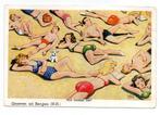 Groeten uit Bergen NH illustrator John Wills, Ophalen, Ongelopen, Noord-Holland