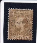 37.  1867-1868,  Koning Willem III  50 ct.  nr. 12, gebr., Verzenden, T/m 1940, Gestempeld