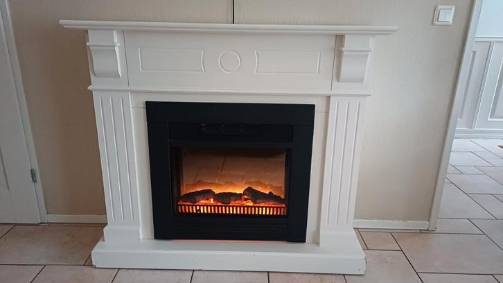 Elektrische Sfeerhaard - Wit, Huis en Inrichting, Haarden, Gebruikt, Elektrische haard, Ophalen