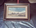 schilderij kees bos Reeën op de Holterberg, Ophalen of Verzenden, Zo goed als nieuw, Olieverf