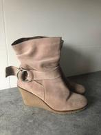 Roze Enkel Laarsjes Sleehak - Maat 40, Ophalen of Verzenden, Zo goed als nieuw, Roze, Lage of Enkellaarzen