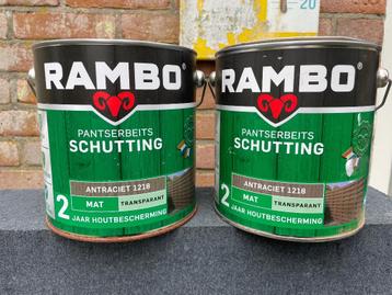1,5 pot Rambo pantserbeits schutting antraciet 1218 mat  beschikbaar voor biedingen