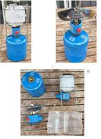 Gaslamp en kookpit met gasfles(je) van Campingaz, Ophalen of Verzenden, Zo goed als nieuw