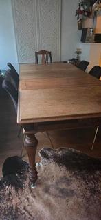 Eettafel, uitschuifbaar tot 4 mtr Firma H.F.Jansen & Zonen, Huis en Inrichting, Tafels | Eettafels, Ophalen, Gebruikt, 200 cm of meer