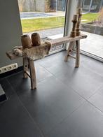 Houten bankje / decoratie, Huis en Inrichting, Ophalen, Gebruikt, Bruin, Eén