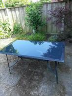 Gratis ophalen: Tuintafel met glazenplaat 90x150, Ophalen, Gebruikt, Rechthoekig