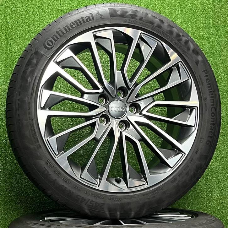 Originele 19 inch Audi S-line velgen met banden A6 S6 C8, Auto-onderdelen, Banden en Velgen, Banden en Velgen, Zomerbanden, 19 inch