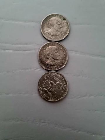 3x 1 Dollar Munt 1979 - Susan B. Anthony beschikbaar voor biedingen