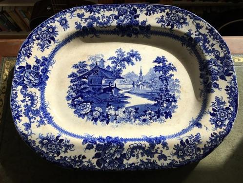 Prachtig groot antieke Engelse vlees/ salade schaal. 15 euro, Antiek en Kunst, Antiek | Servies compleet, Ophalen of Verzenden