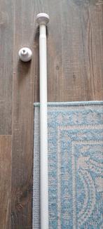 Gordijnroede met porseleinen knoppen, Ophalen, Zo goed als nieuw, Wit