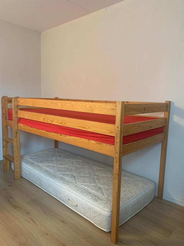 Halfhoogslaper -, Huis en Inrichting, Slaapkamer | Stapelbedden en Hoogslapers, Gebruikt, Halfhoogslaper, 90 cm, 200 cm, Eenpersoons
