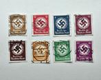 8 Postzegels Dienstmarke Deutsches Reich WOII, Ophalen of Verzenden, Duitse Keizerrijk, Gestempeld
