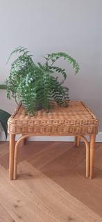 Rotan voetenbank, Minder dan 50 cm, Minder dan 50 cm, Ophalen of Verzenden, Zo goed als nieuw