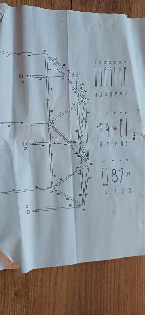 Partytent Geraamte 3x6m - Zelf Bouwen!, Tuin en Terras, Partytenten, Ophalen of Verzenden