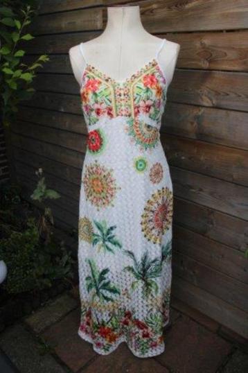 Zomerjurk wit/ kleur kant 101 Idees mt M/L Maxi Vaste OPRUIM beschikbaar voor biedingen