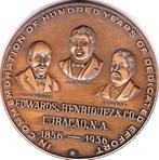 NEDERLANDSCHE HANDEL - MAATSCHAPPIJ N.V. 1856 - 1956, Postzegels en Munten, Penningen en Medailles, Ophalen of Verzenden, Zilver