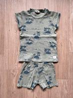 Pyjama Feetje, groen met opdruk palmbomen, maat 116, Nacht- of Onderkleding, Ophalen of Verzenden, Zo goed als nieuw, Feetje