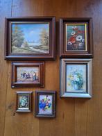 6x schilderijen, Ophalen, Minder dan 50 cm, Schilderij, Minder dan 50 cm