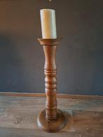 Grote houten kandelaar, Huis en Inrichting, Woonaccessoires | Kandelaars en Kaarsen, Ophalen, Gebruikt, Kandelaar, Hout