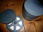 16mm film kunststof doos spoel testfilm 120-150mtr, Audio, Tv en Foto, Filmrollen, Ophalen of Verzenden, 16mm film