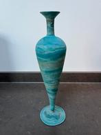 Dun geblazen glazen vaasje (eierglas) 30 cm hoog, Ophalen, Overige kleuren, Minder dan 50 cm, Glas