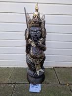 Extra groot houten origineel Ganesh beeld 80cm + Sint kerst., Ophalen of Verzenden