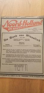 Noord Holland in woord en beeld ., Krant, Ophalen of Verzenden, 1920 tot 1940