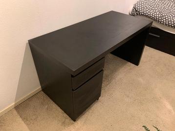 Ikea malm bureau zwart - afbeelding 1